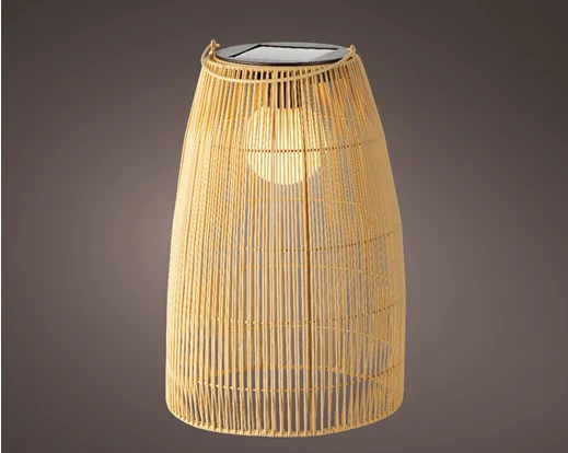 Solar Wicker Lantern (43x28cm)