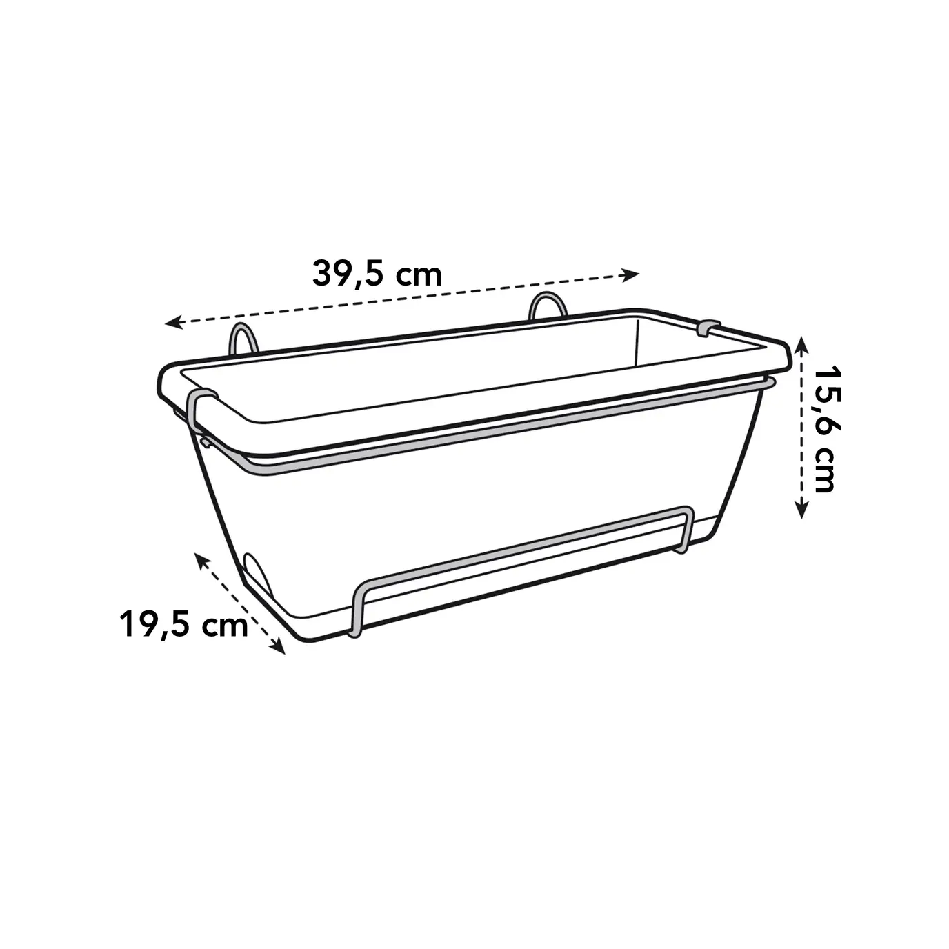 Elho Barcelona Trough 40cm Honey Yellow - Image 6