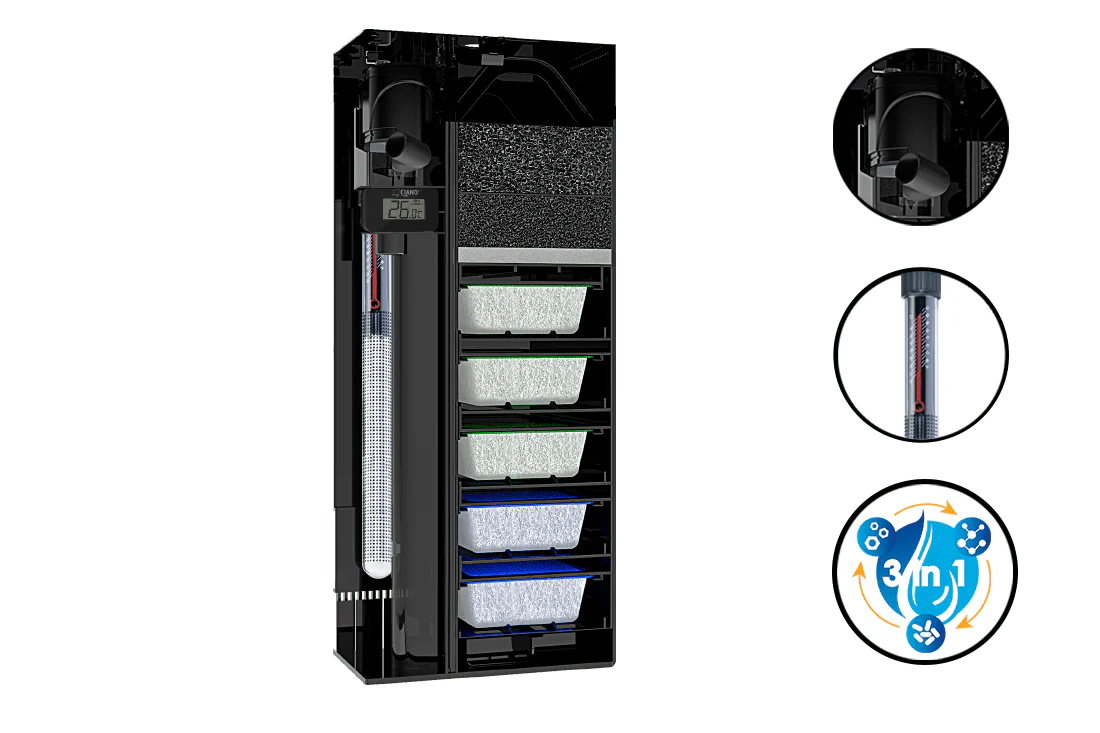 Ciano Emotions Pro 120 Black Aquarium With FREE Cabinet 239 Litre - Image 5