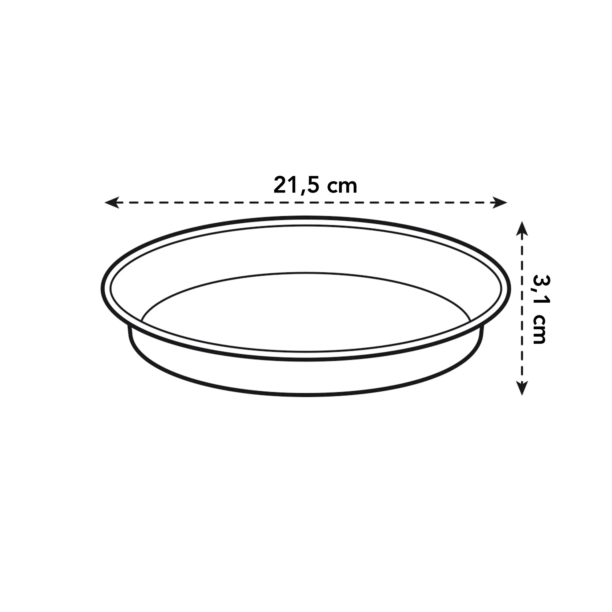 Elho Green Basics Saucer 22cm Living Black Colour - Image 4