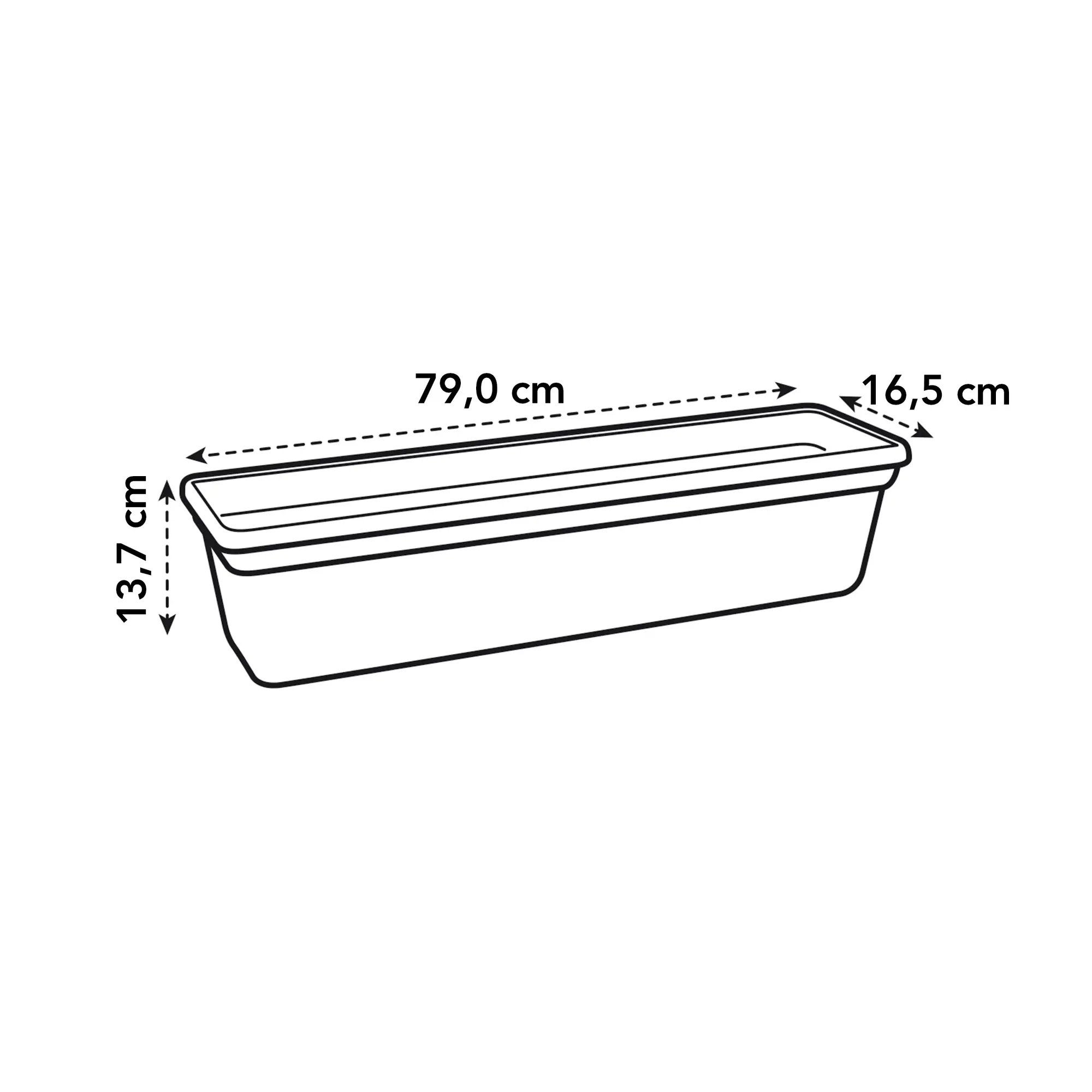 Elho Green Basics Trough 80cm Leaf Green - Image 4
