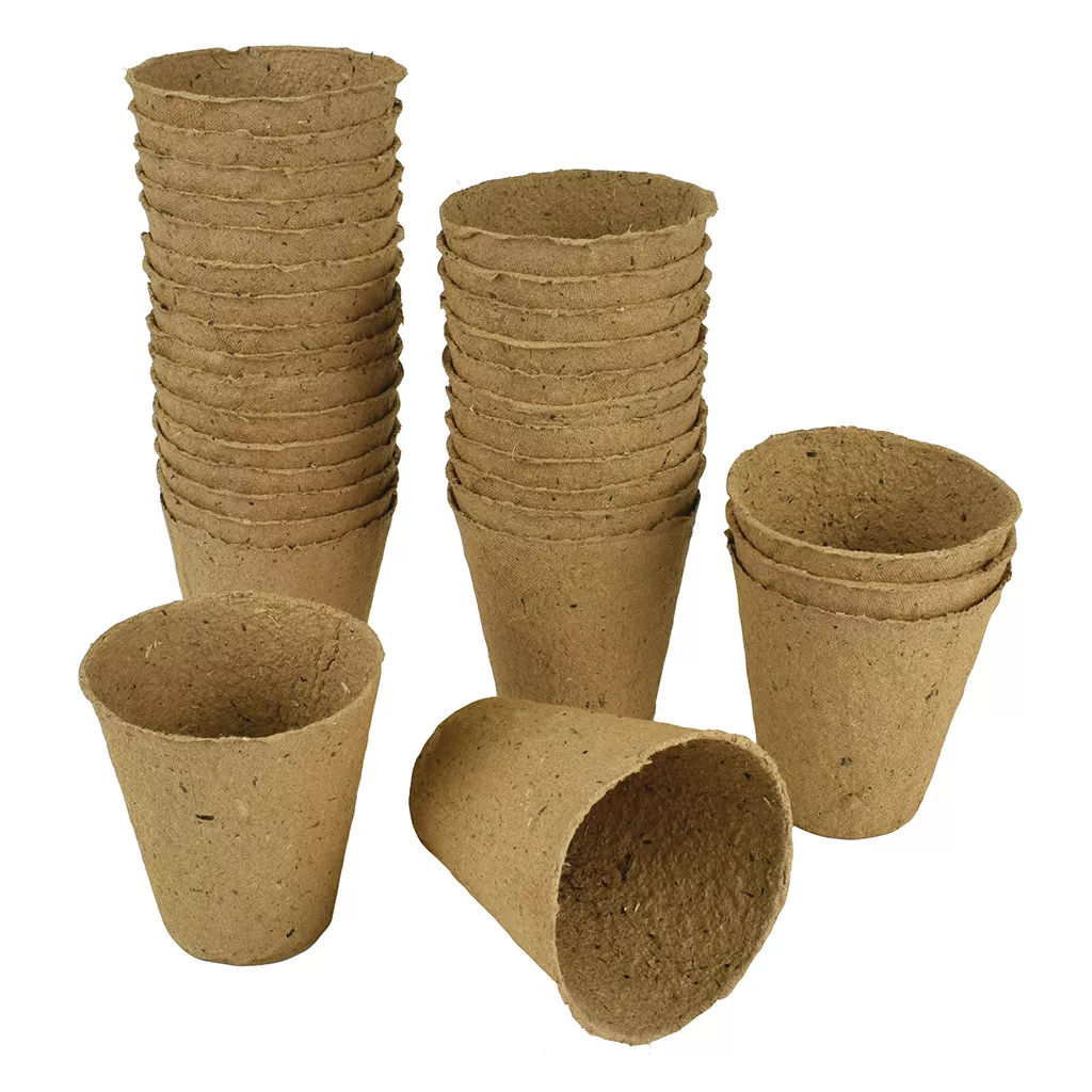 Gro-Sure Fibre Pots Round 8cm 12pk