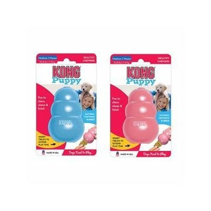 KONG Puppy Classic Dog Toy Coloured Medium