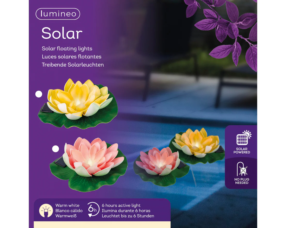 Lumino - Solar Floating Lotus - Image 2