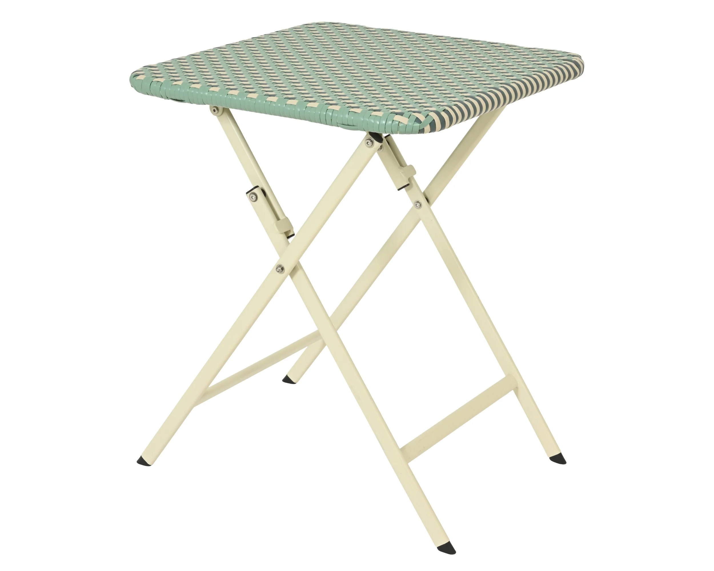 Montpellier wicker aqua outdoor bistro set - Image 2