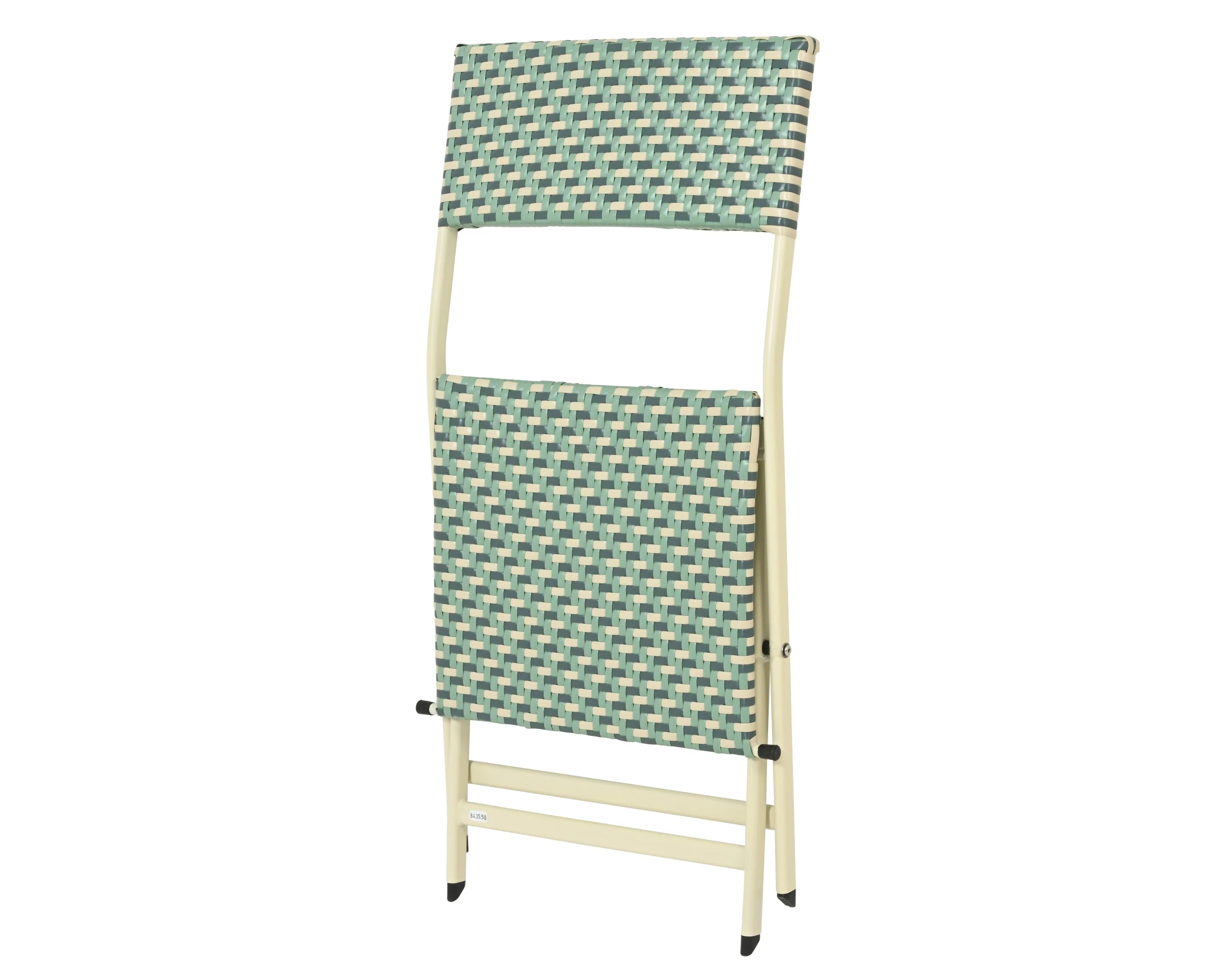 Montpellier wicker aqua outdoor bistro set - Image 4