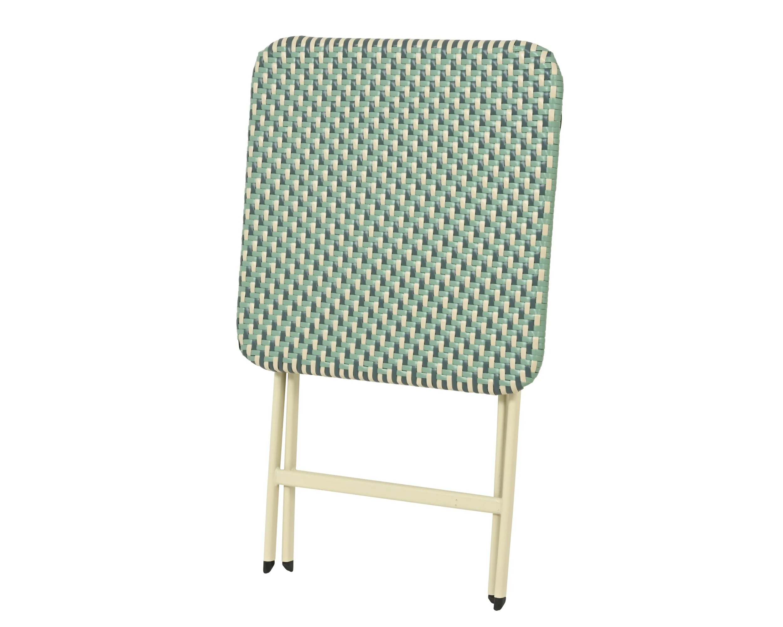 Montpellier wicker aqua outdoor bistro set - Image 5