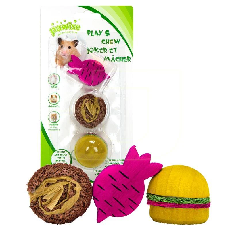 Pawise 3pc Wood N Pretty Toys Pastel - Image 3