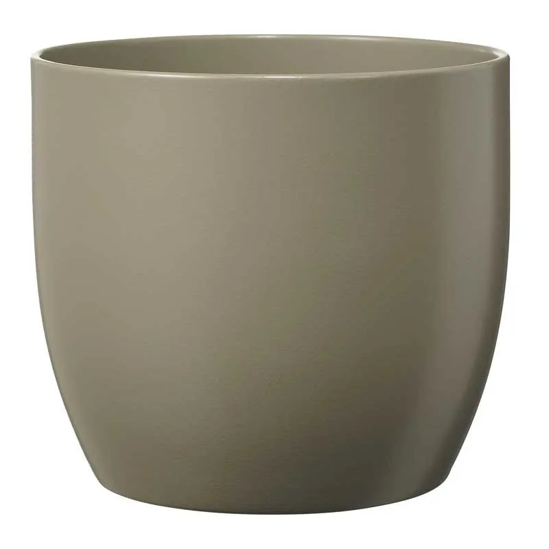 Indoor Pot Basel Fashion Matte Light Gray D16Cm X H15Cm