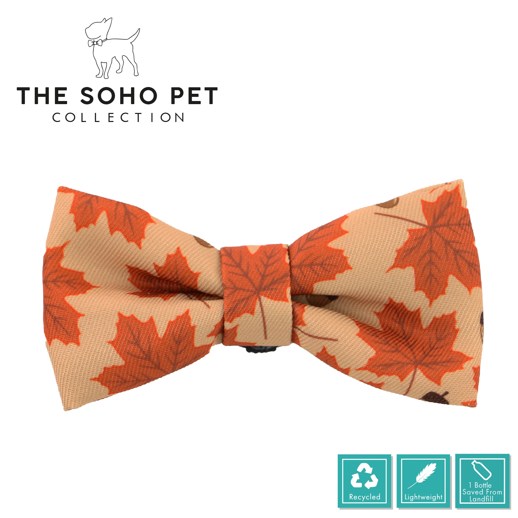 Ancol Soho Reversible Bow Tie Maple/Woodland - Image 3
