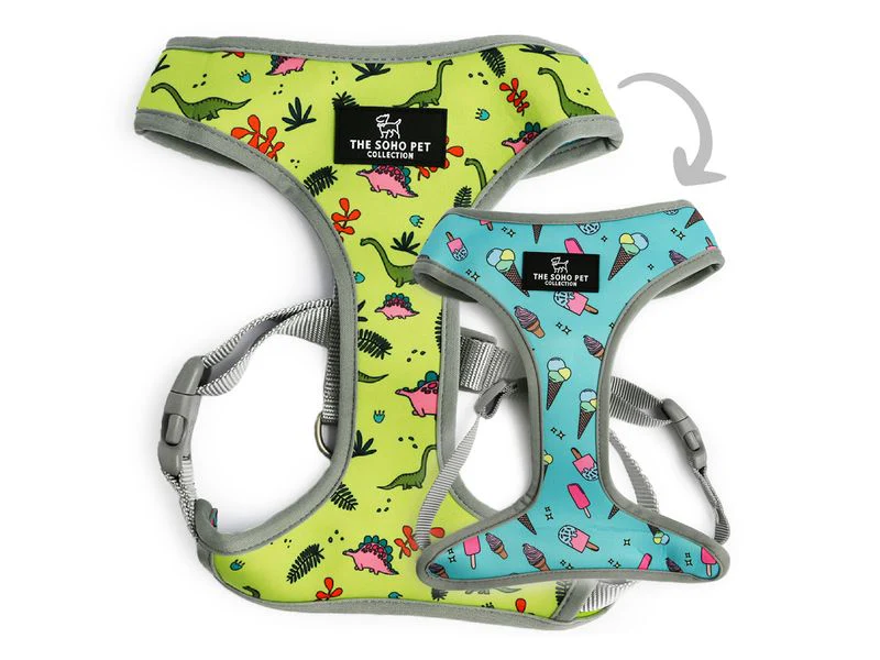 Ancol Soho Reversible Harness Dino/Ice Cream Large