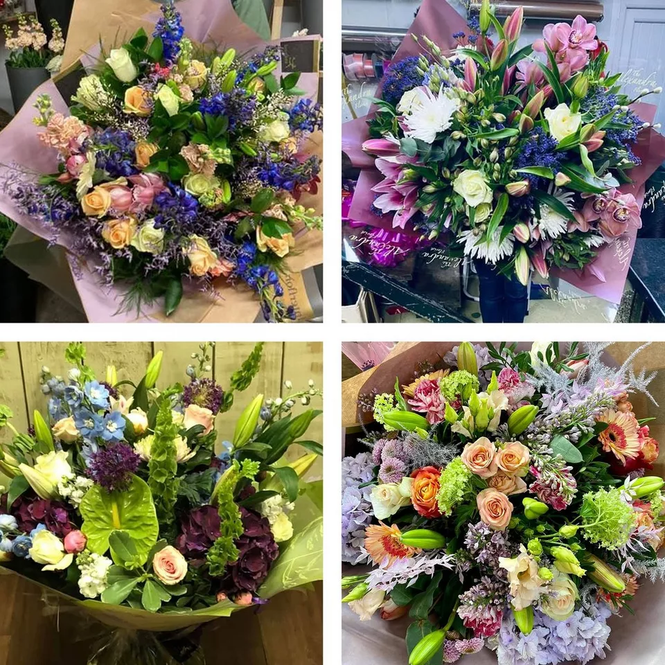 Sympathy hand-tied made with the finest flowers - Image 4