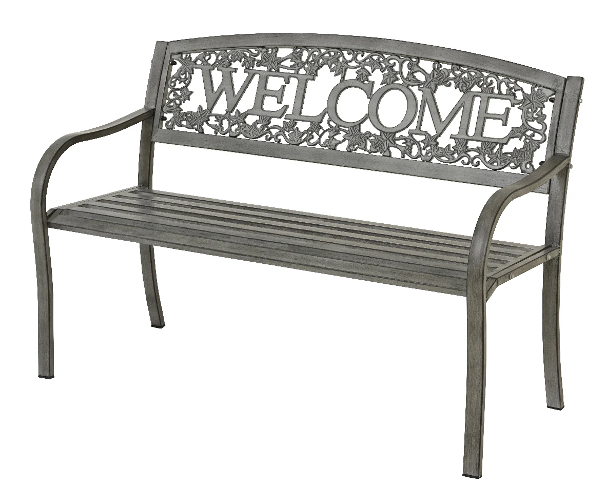 Welcome - Outdoor Steel Bench